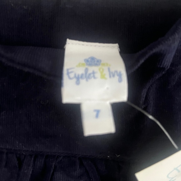 Girls Fine Whale Navy Corduroy Jumper (7) NWT - Picture 2 of 4